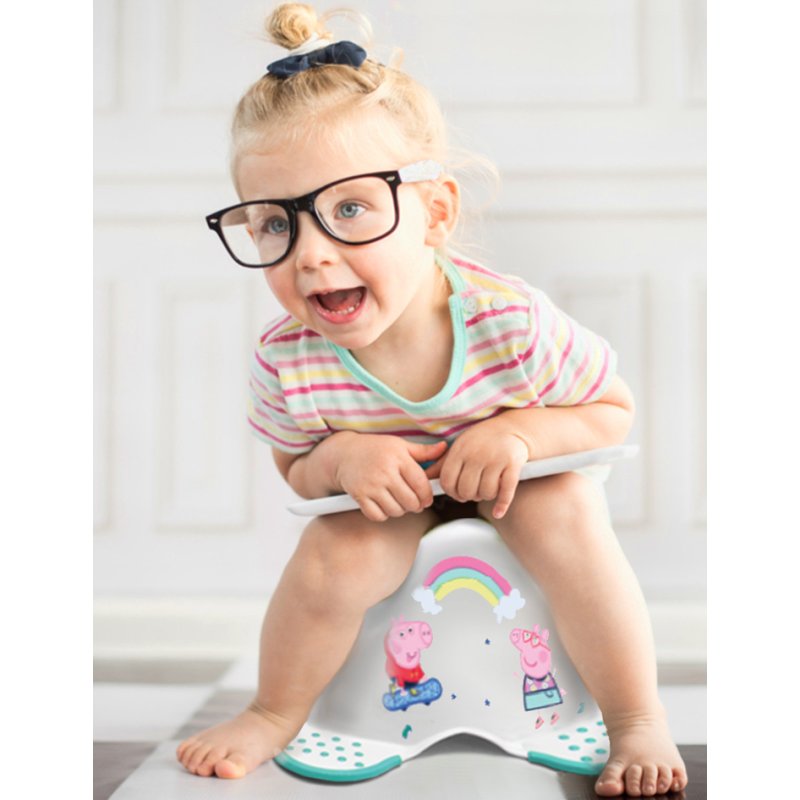 keeeper gobelet bébé adam Peppa Pig, gris clair, pieds en caoutchouc, 38×27×23,5 cm